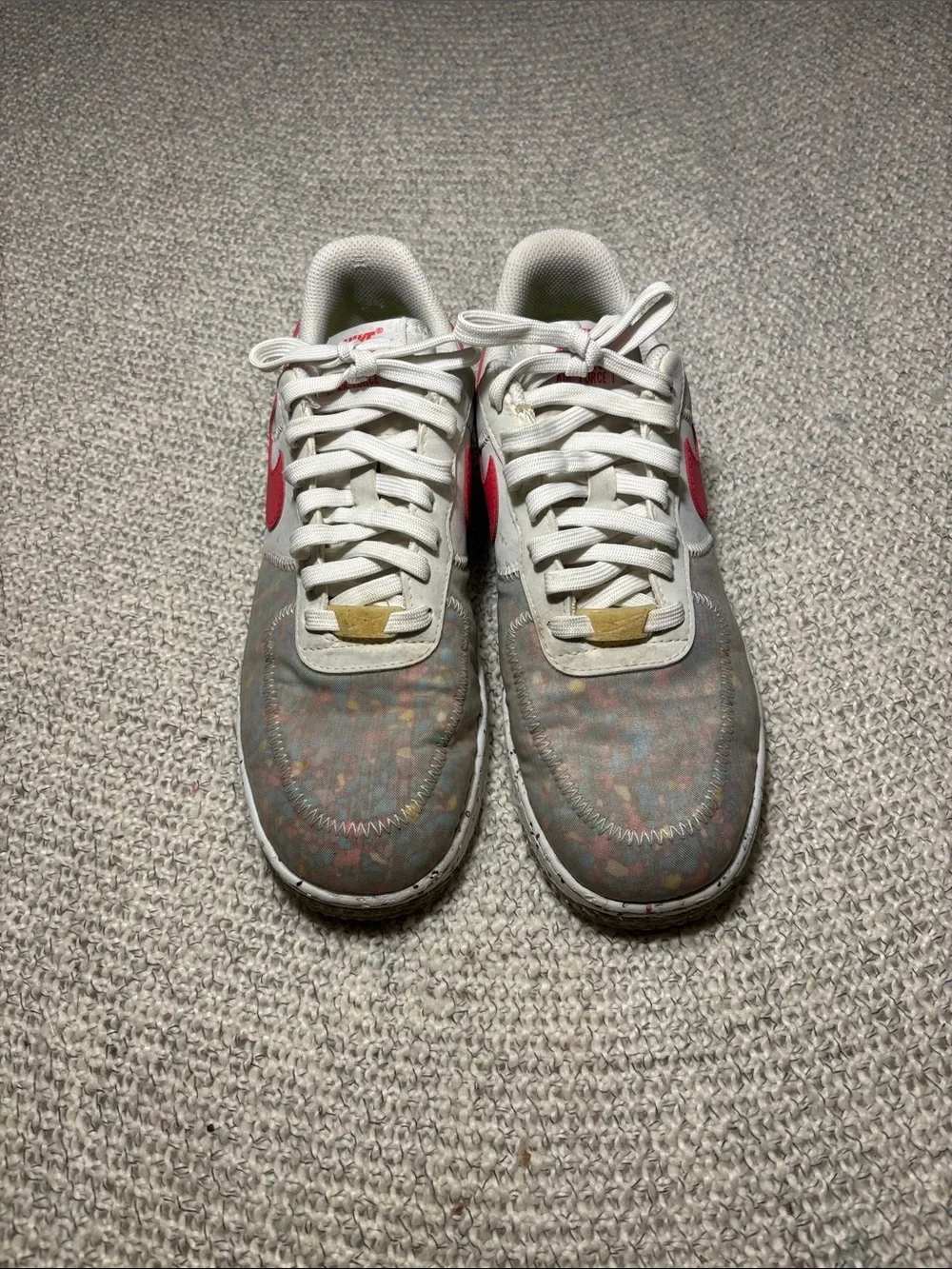 Nike Air Force 1 Crater 'Siren Red/Summit White Womens